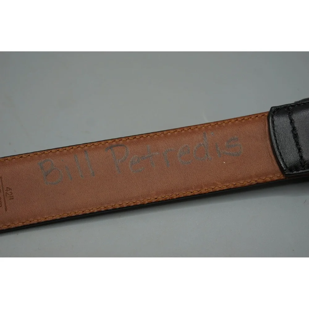 Coach Mens Black Calfskin Leather Belt Made in Italy 42 105cm 5953